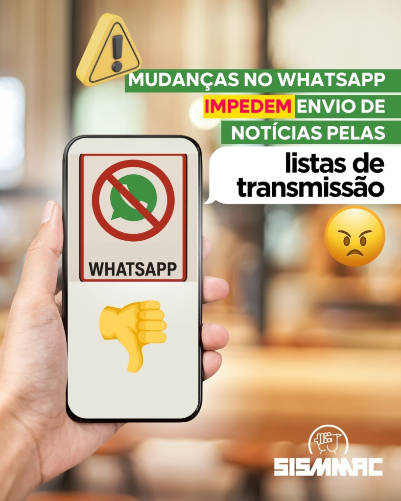 Mudanças no WhatsApp impedem envio de notícias pelas listas de transmissão